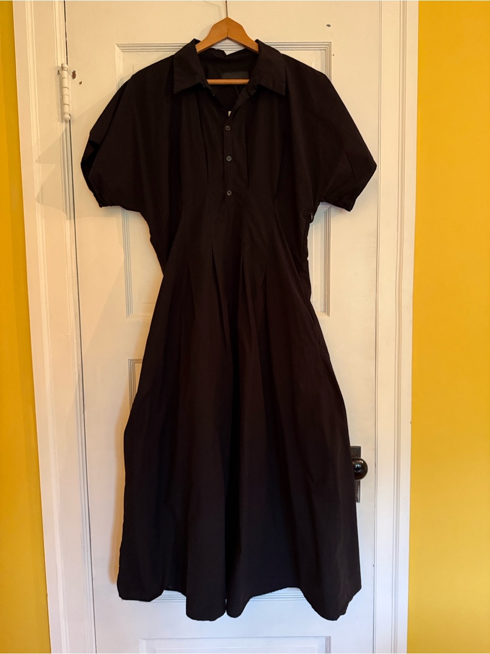 Zara Midi Full Skirt Poplin Dress